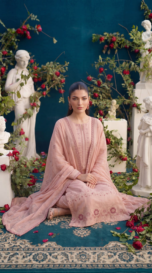 Man Mayal Signature Embroidered 3PC D02 Vol-22