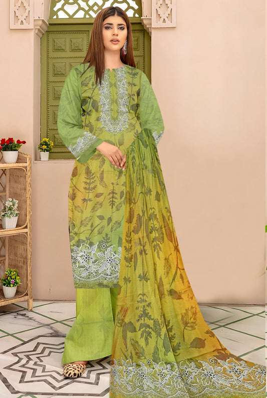 Chashni 3 Piece Doriya Printed D-13 Vol-08