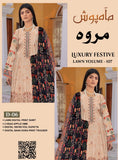 Marwa Luxury Applic Print Lawn D-09 Vol-102