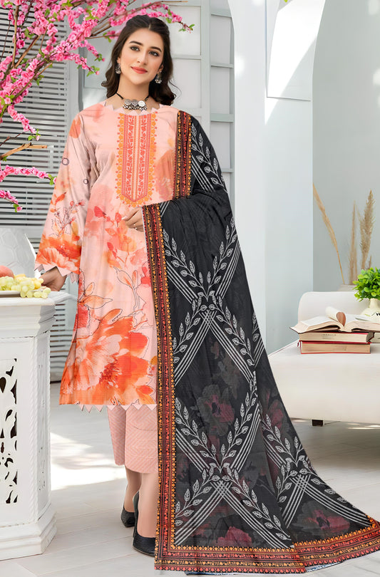 Shahswar 3 Piece Doriya Printed D-5 Vol-07