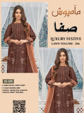 Safa Luxury Applic Print Lawn D-04 Vol-103