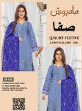Safa Luxury Applic Print Lawn D-05 Vol-103