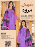 Marwa Luxury Applic Print Lawn D-07 Vol-102