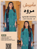 Marwa Luxury Applic Print Lawn D-08 Vol-102