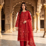 Mah-Noor By MahPosh Premium Doria Lawn Embroidered 3PC D-28