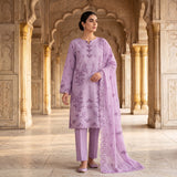 Mah-Noor By MahPosh Premium Doria Lawn Embroidered 3PC D-26