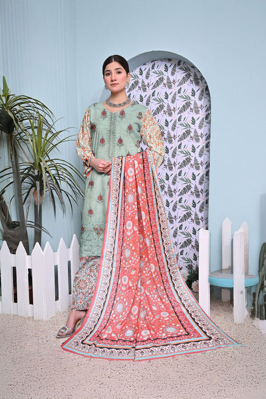 Muntaha Luxury Festive Print Lawn D-09 Vol-101