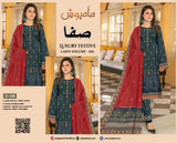 Safa Luxury Applic Print Lawn D-09 Vol-103