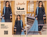 Safa Luxury Applic Print Lawn D-01 Vol-103