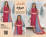 Marwa Luxury Applic Print Lawn D-010 Vol-102