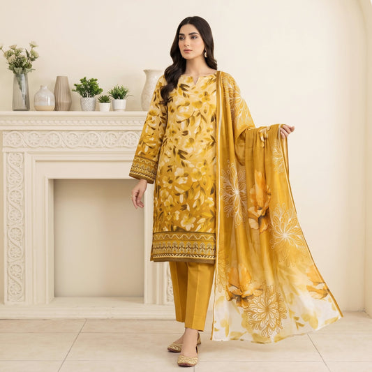 Afsana 3PC Digital Printed Lawn Suit by Mahposh-D9