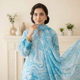Afsana 3PC Digital Printed Lawn Suit by Mahposh-D12