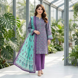 Afsana 3PC Digital Printed Lawn Suit by Mahposh-D59
