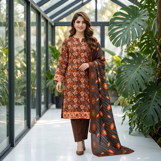 Afsana 3PC Digital Printed Lawn Suit by Mahposh-D54