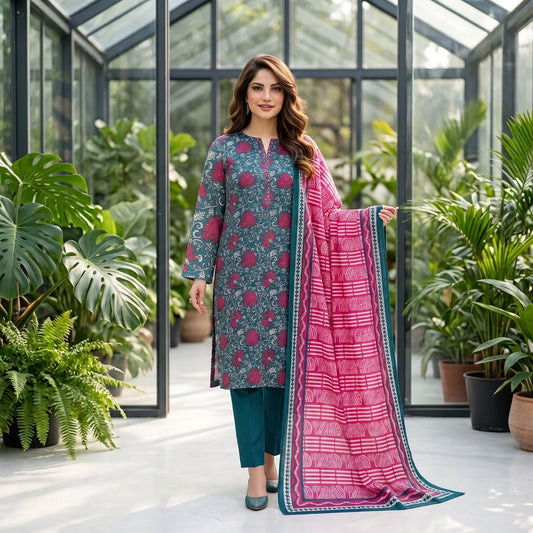 Afsana 3PC Digital Printed Lawn Suit by Mahposh-D56