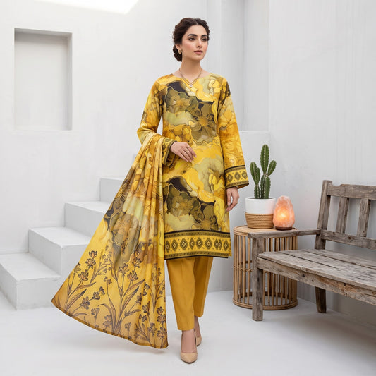 Afsana 3PC Digital Printed Lawn Suit by Mahposh-D62
