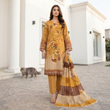 Zahra 3PC Classic Viscose Printed Suit by Mahposh-D19
