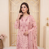 Mahroor by MahPosh Luxury Embroidered Bana Dora 3PC D-02