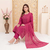 Mahroor by MahPosh Luxury Embroidered Bana Dora 3PC D-05