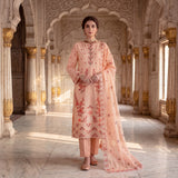 Mah-Noor By MahPosh Premium Doria Lawn Embroidered 3PC D-29