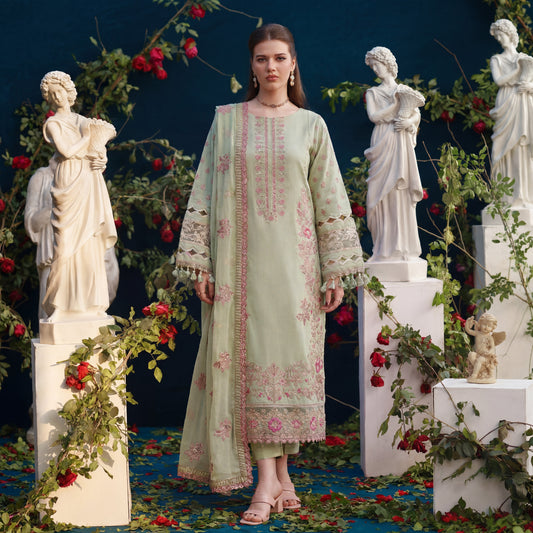 Man Mayal Signature Embroidered 3PC D02 Vol-22