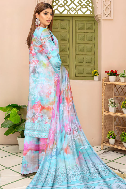 Chashni 3 Piece Doriya Printed D-19 Vol-08