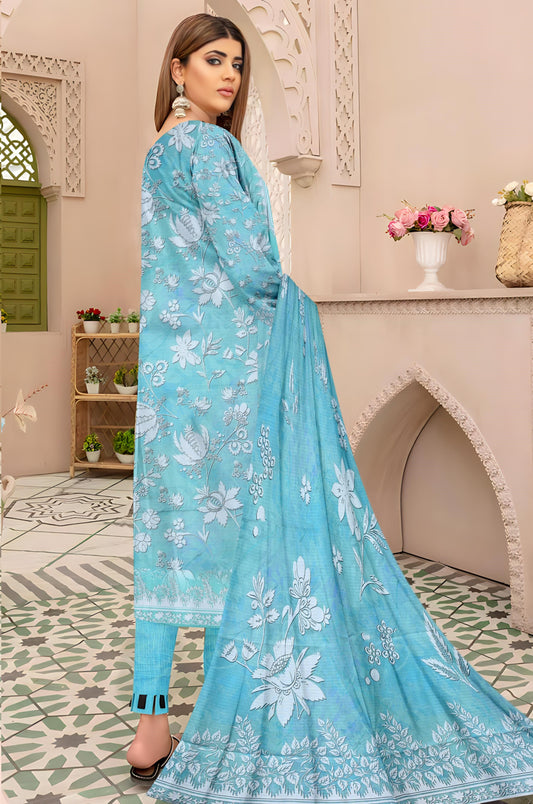 Chashni 3 Piece Doriya Printed D-15 Vol-08