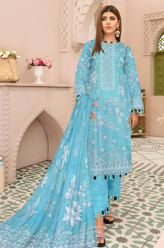 Chashni 3 Piece Doriya Printed D-15 Vol-08