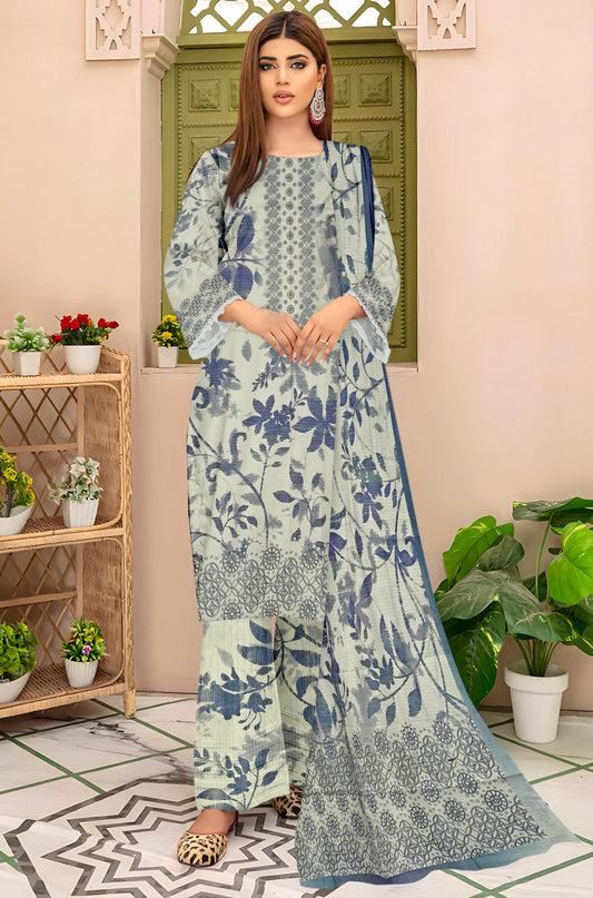 Chashni 3 Piece Doriya Printed D-18 Vol-08