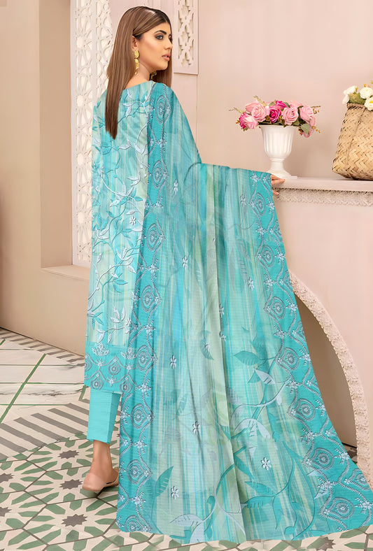 Chashni 3 Piece Doriya Printed D-11 Vol-08