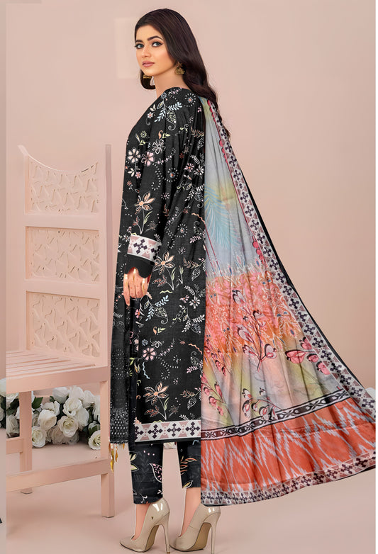 Sila Luxury Front Daman Heavy Embroidered Print Lawn D-04 Vol-104