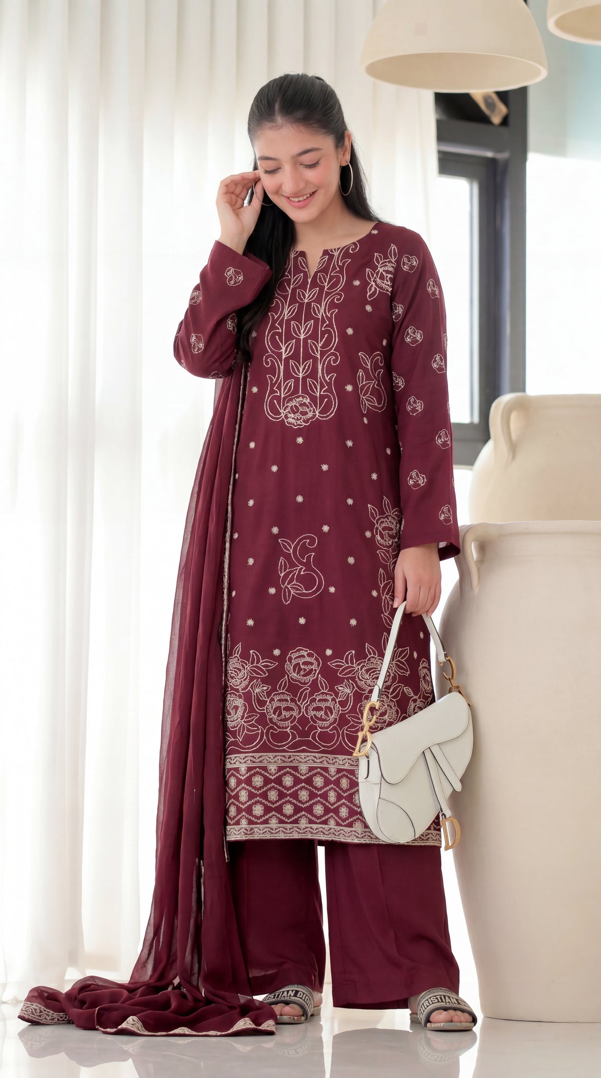 Warda Signature Embroidered 3PC – D-05 Vol-22