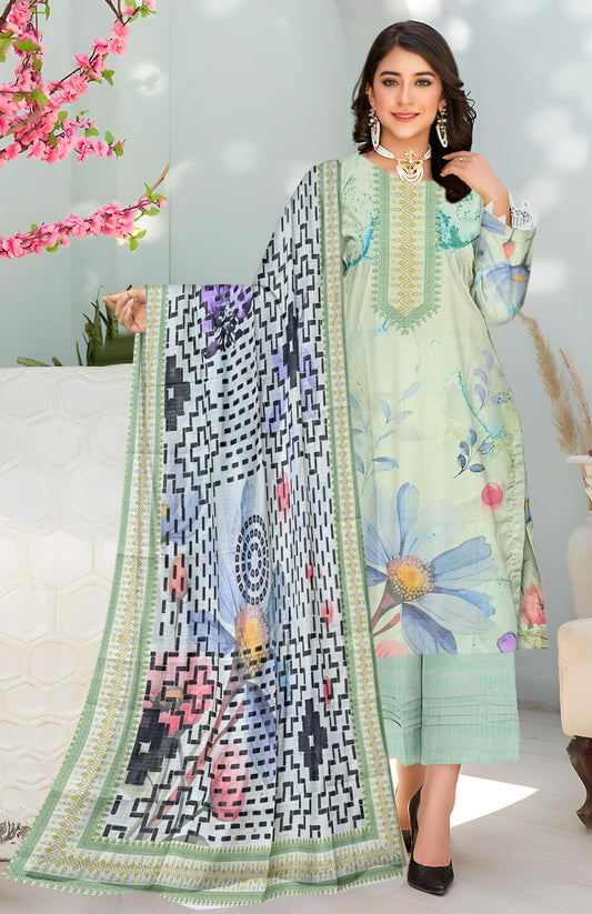 Chashni 3 Piece Doriya Printed D-12 Vol-08