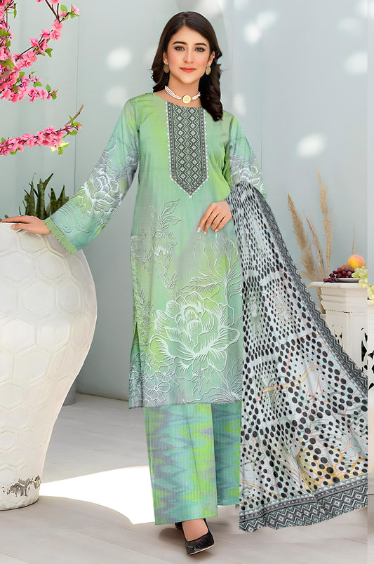 Shahswar 3 Piece Doriya Printed D-8 Vol-07