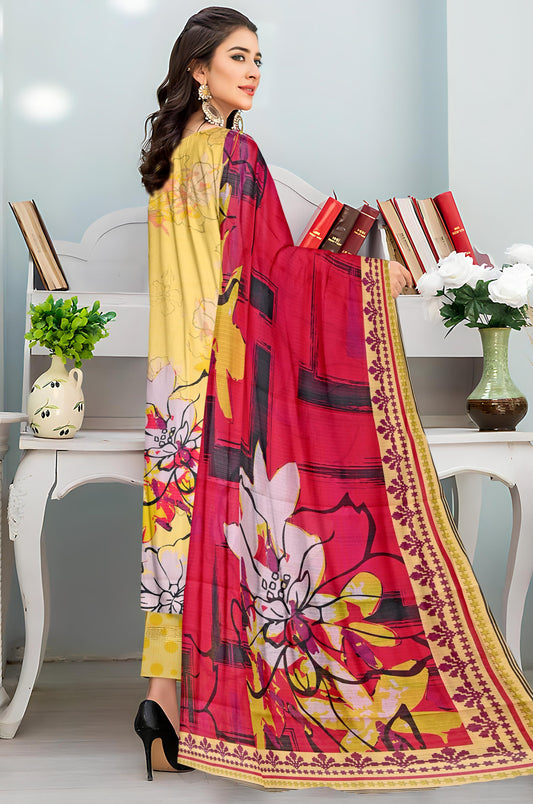 Shahswar 3 Piece Doriya Printed D-9 Vol-07