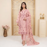 Mahroor by MahPosh Luxury Embroidered Bana Dora 3PC D-02