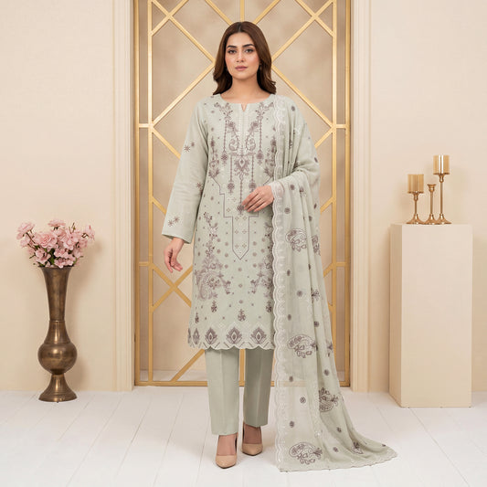 Mahroor by MahPosh Luxury Embroidered Bana Dora 3PC D-03