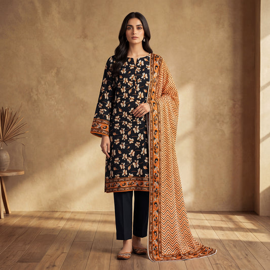 MahPosh Luxury Printed Lawn 3PC D-32