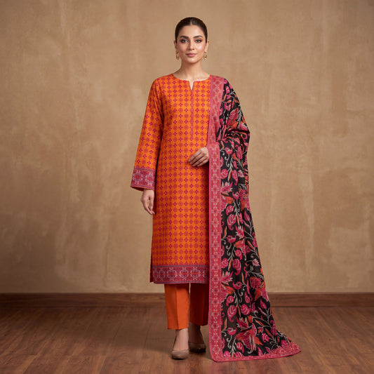 MahPosh Luxury Printed Lawn 3PC D-33