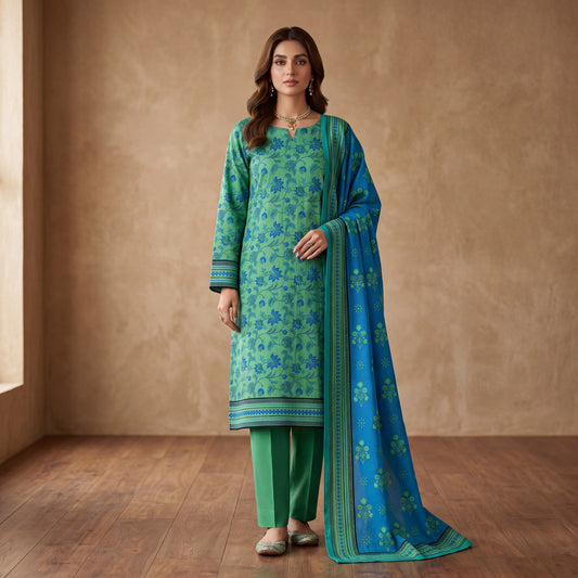 MahPosh Luxury Printed Lawn 3PC D-34