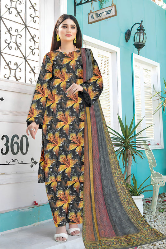 Zeenat Cotton 3 Piece D-11