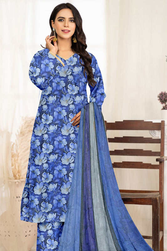 Zeenat Cotton 3 Piece D-16