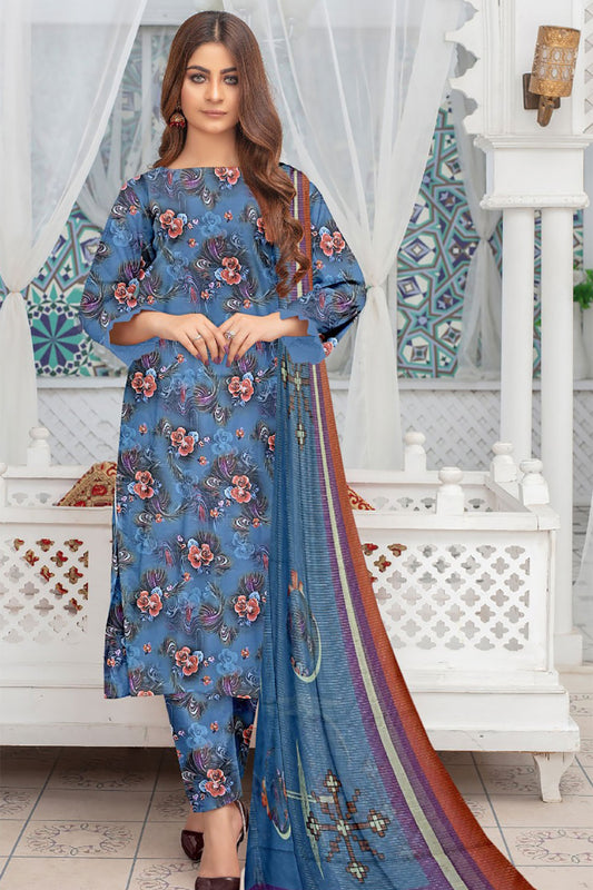 Zeenat Cotton 3 Piece D-21