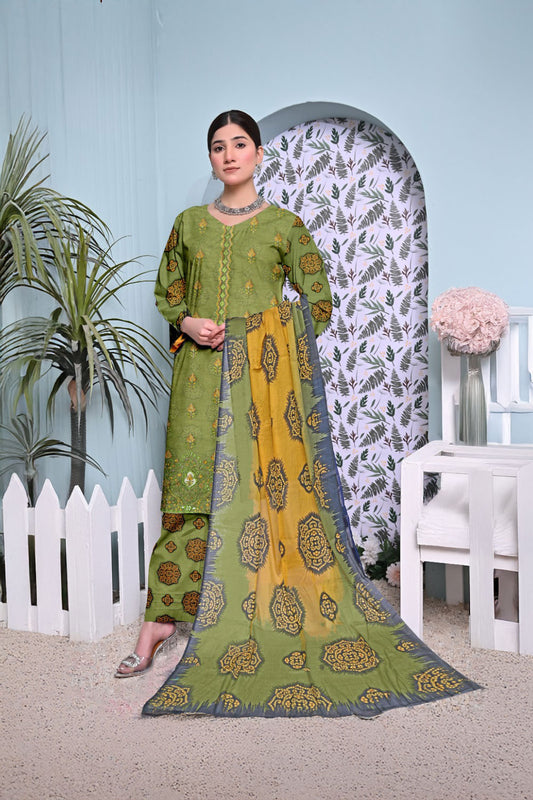 Muntaha Luxury Festive Print Lawn D-03 Vol-101
