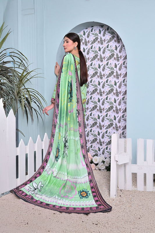 Muntaha Luxury Festive Print Lawn D-10 Vol-101