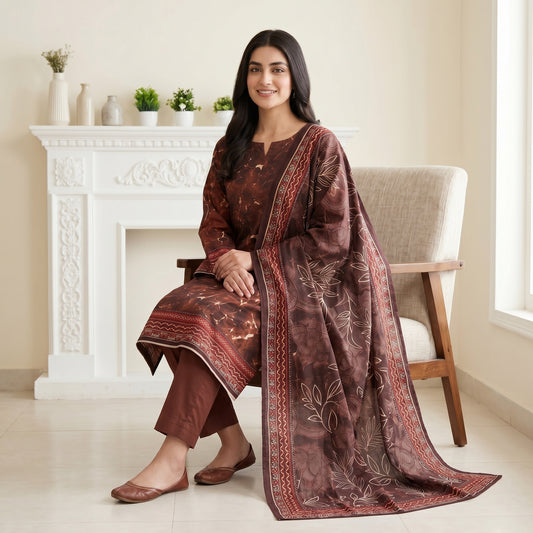 Afsana 3PC Digital Printed Lawn Suit by Mahposh-D2