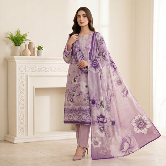 Afsana 3PC Digital Printed Lawn Suit by Mahposh-D3