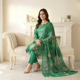 Afsana 3PC Digital Printed Lawn Suit by Mahposh-D6