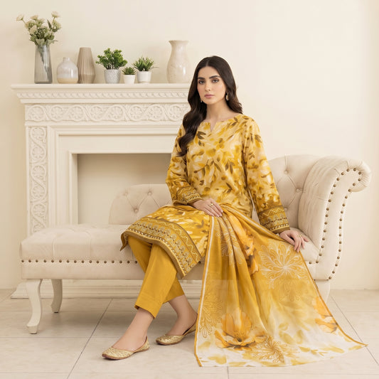 Afsana 3PC Digital Printed Lawn Suit by Mahposh-D9