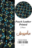 Peach Leather Printed 2 Piece D-01